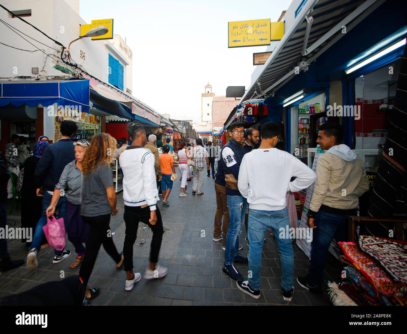 Street scene in  Essaouira. Morocco Stock Photo