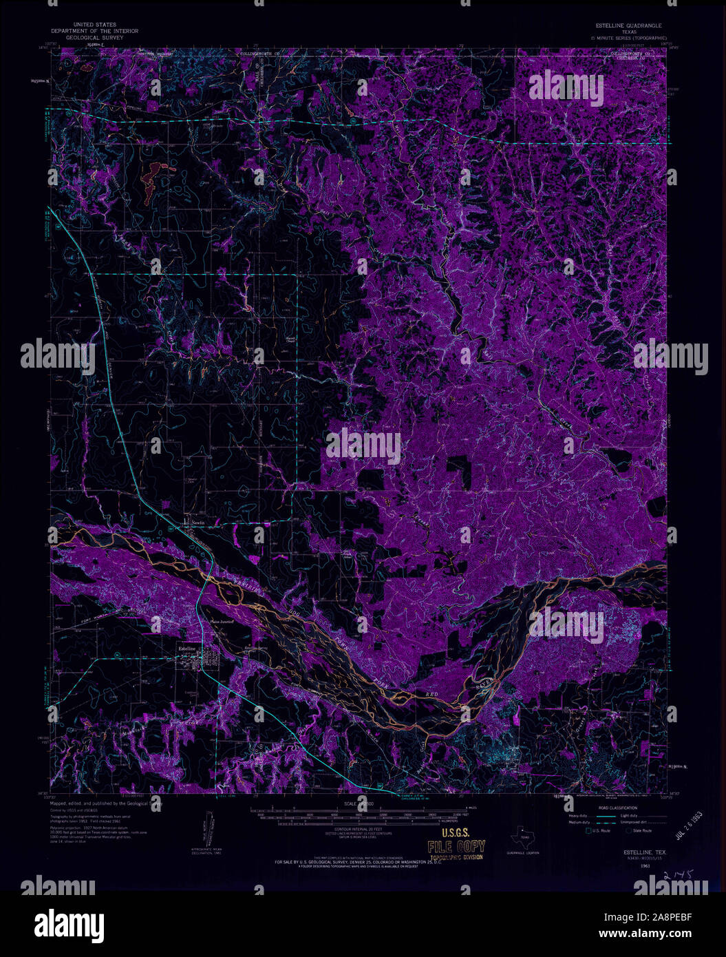 Map of estelline hires stock photography and images Alamy