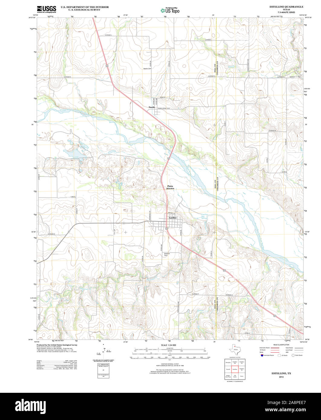 Map of estelline hires stock photography and images Alamy