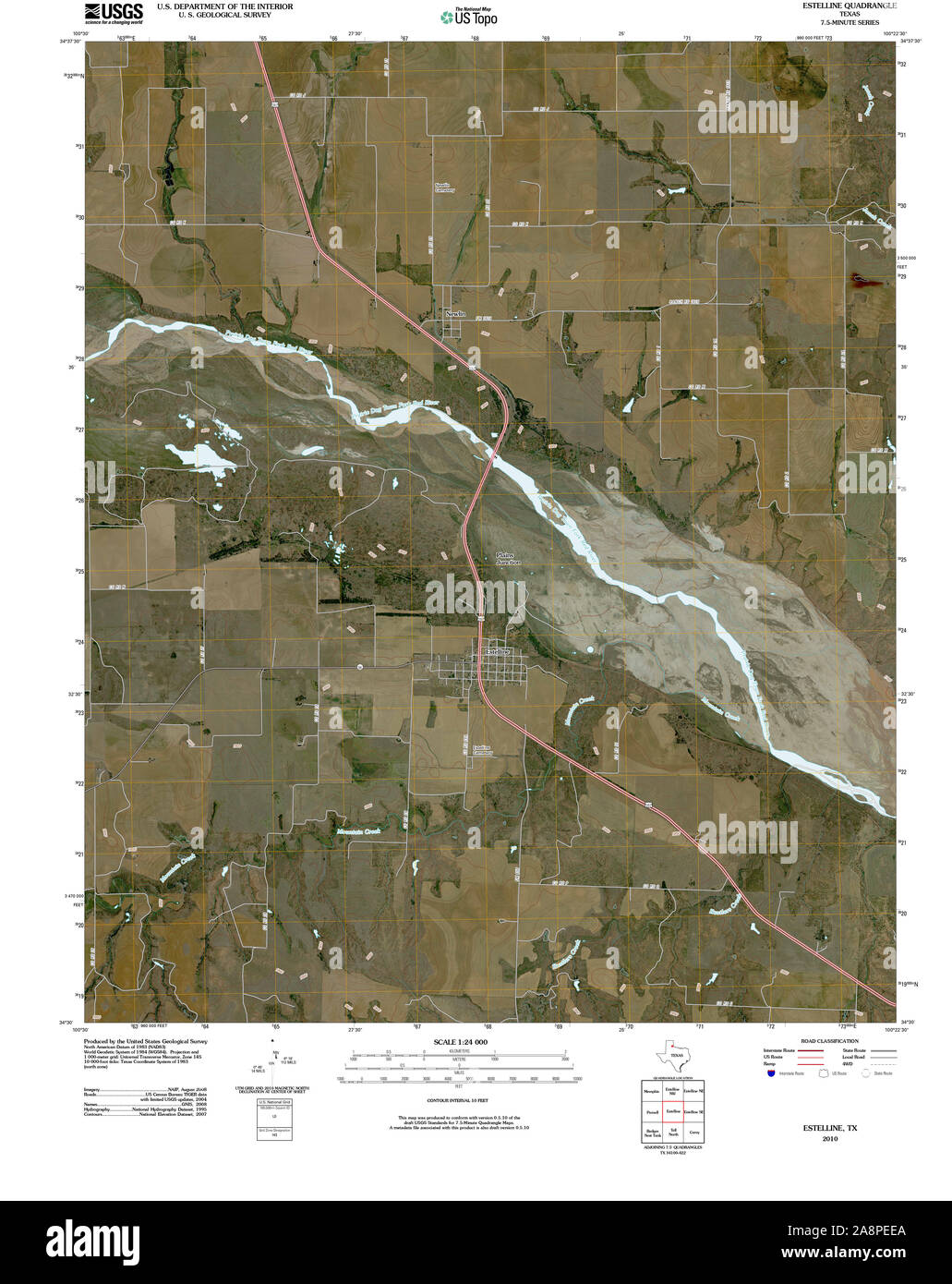 Map of estelline hires stock photography and images Alamy