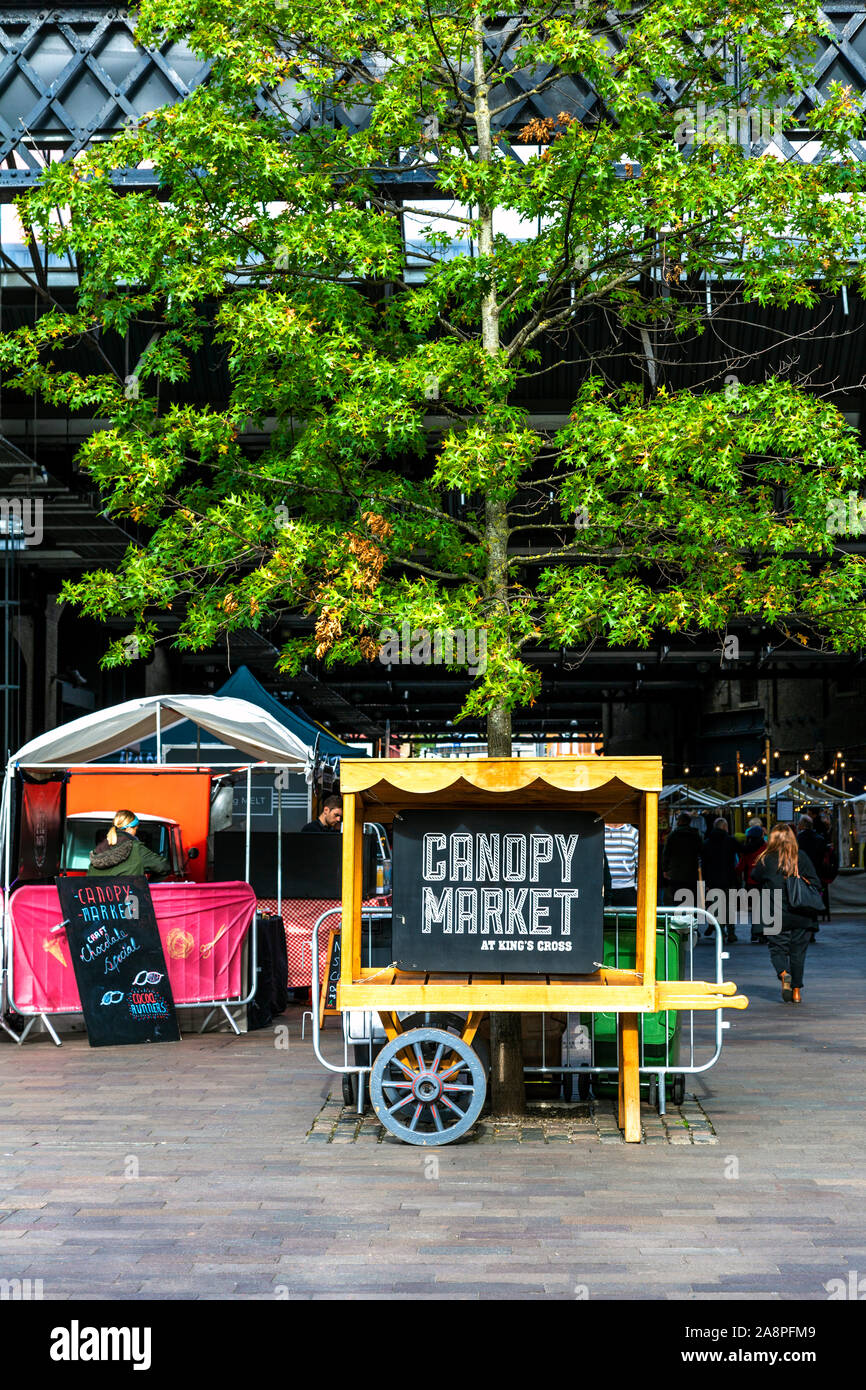 Canopy Market in Kings Cross, London, UK Stock Photo Alamy