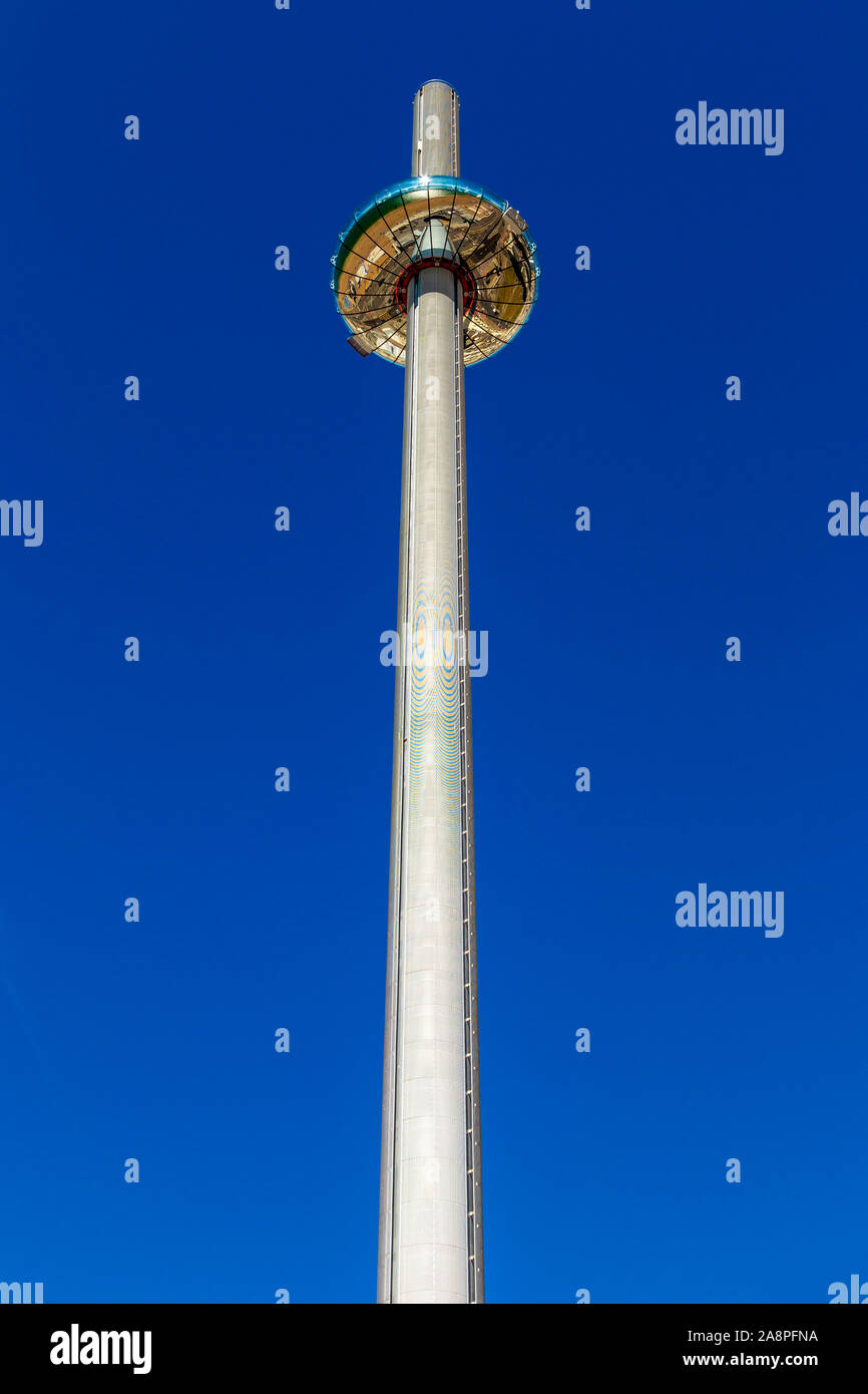 The 162m tall observation tower British Airways i360, Brighton, UK Stock Photo