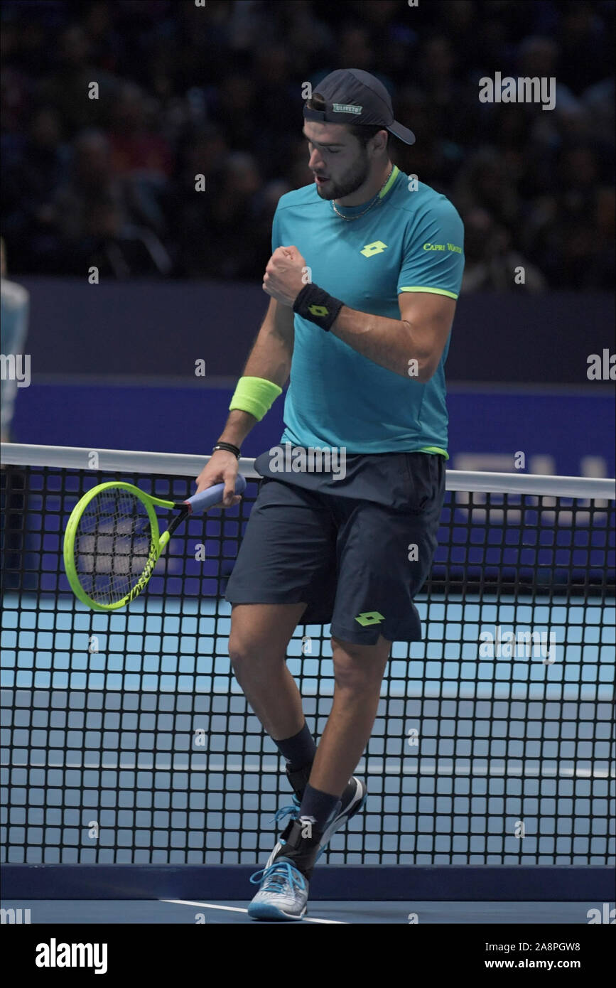 London, Italy. 10th Nov, 2019. berettini during Nitto ATP Finals - Tennis Internationals - Credit: LPS/Roberto Zanettin/Alamy Live News Stock Photo