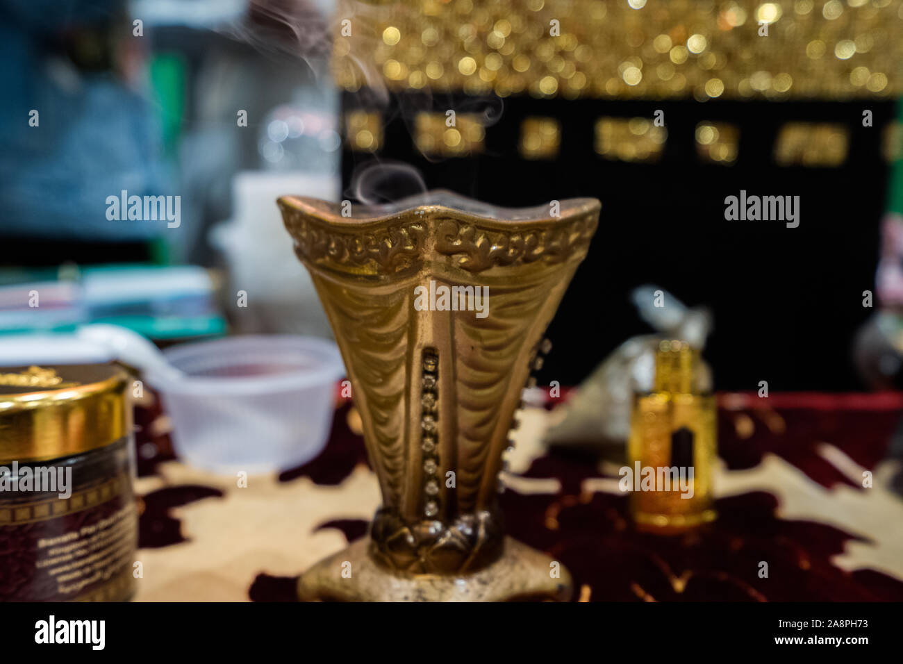 souvenirs of saudi arabia culture with oud incense and traditional