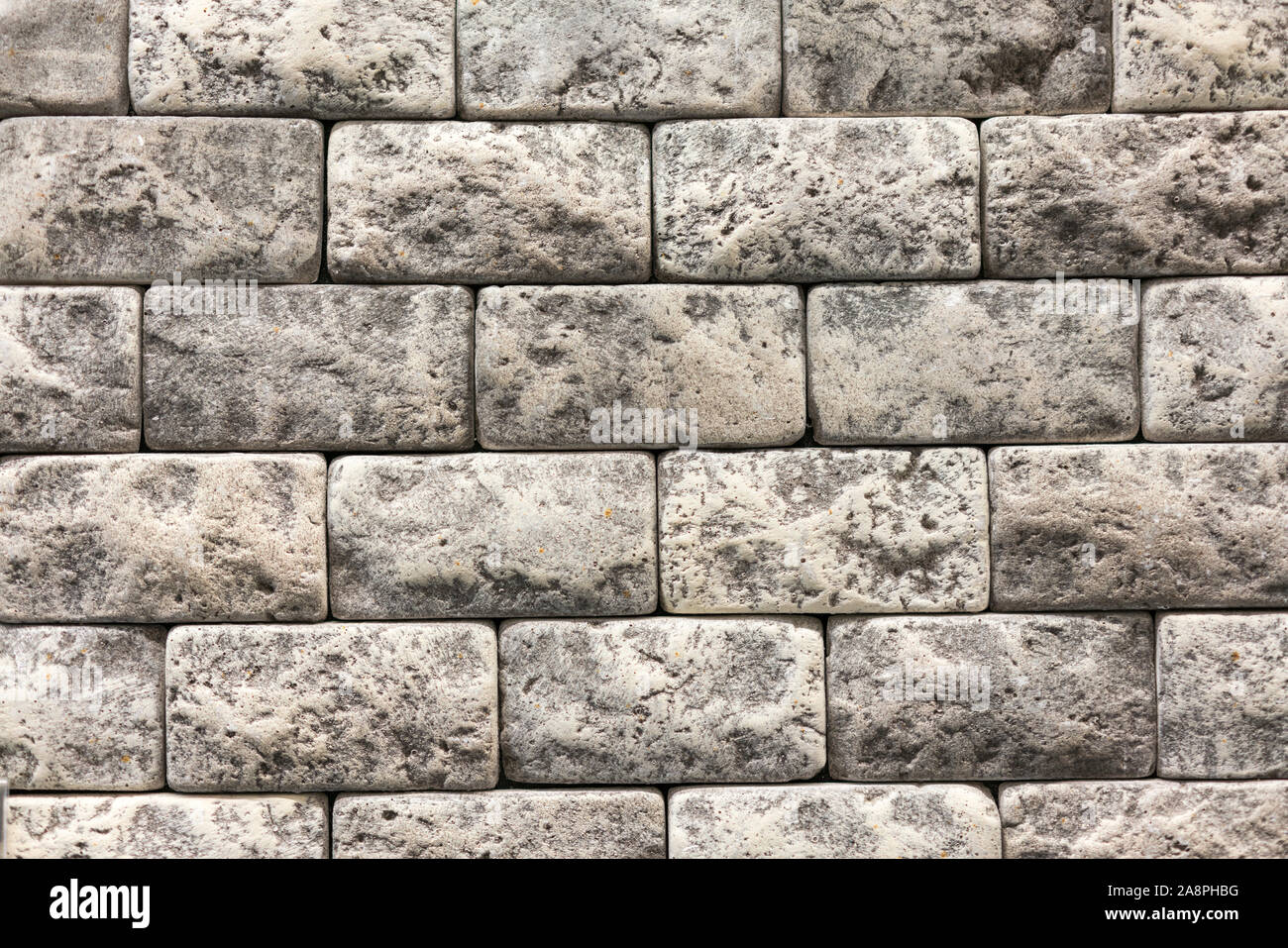 Gray Wall Background Of Concrete Block Texture Stock Photo Alamy