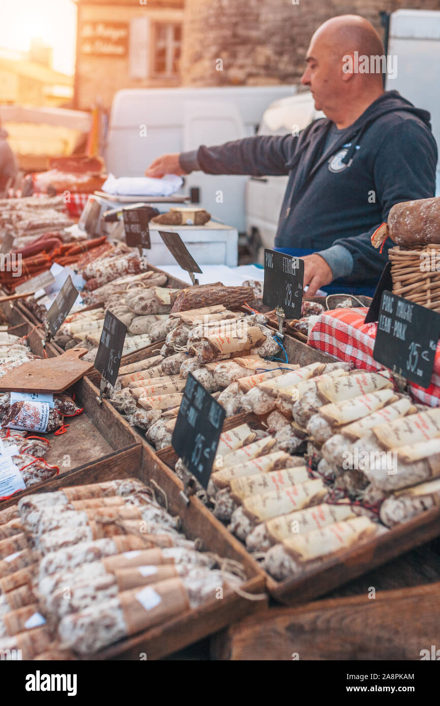 French butcher shop french farmers market hires stock photography and