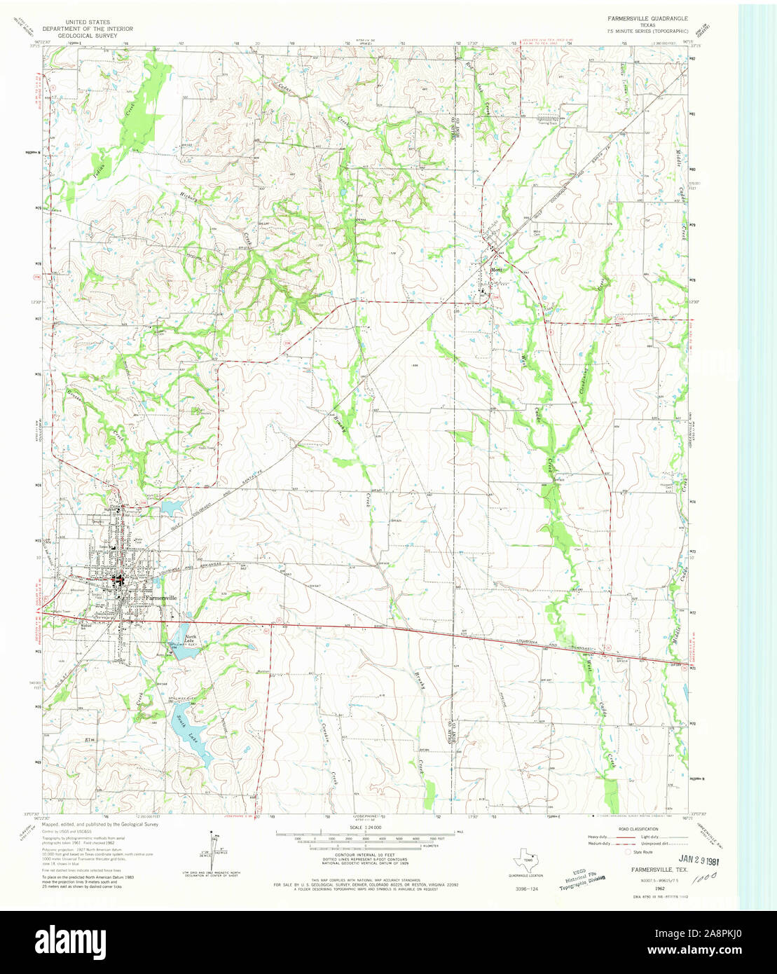 Map of farmersville hires stock photography and images Alamy
