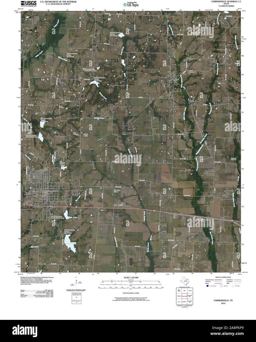 Map of farmersville texas Cut Out Stock Images & Pictures Alamy