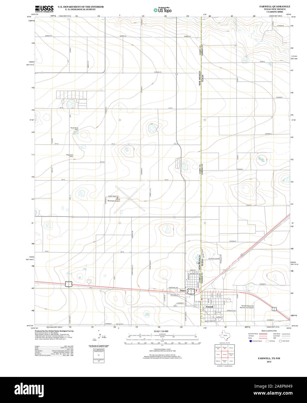 Map of farwell hires stock photography and images Alamy