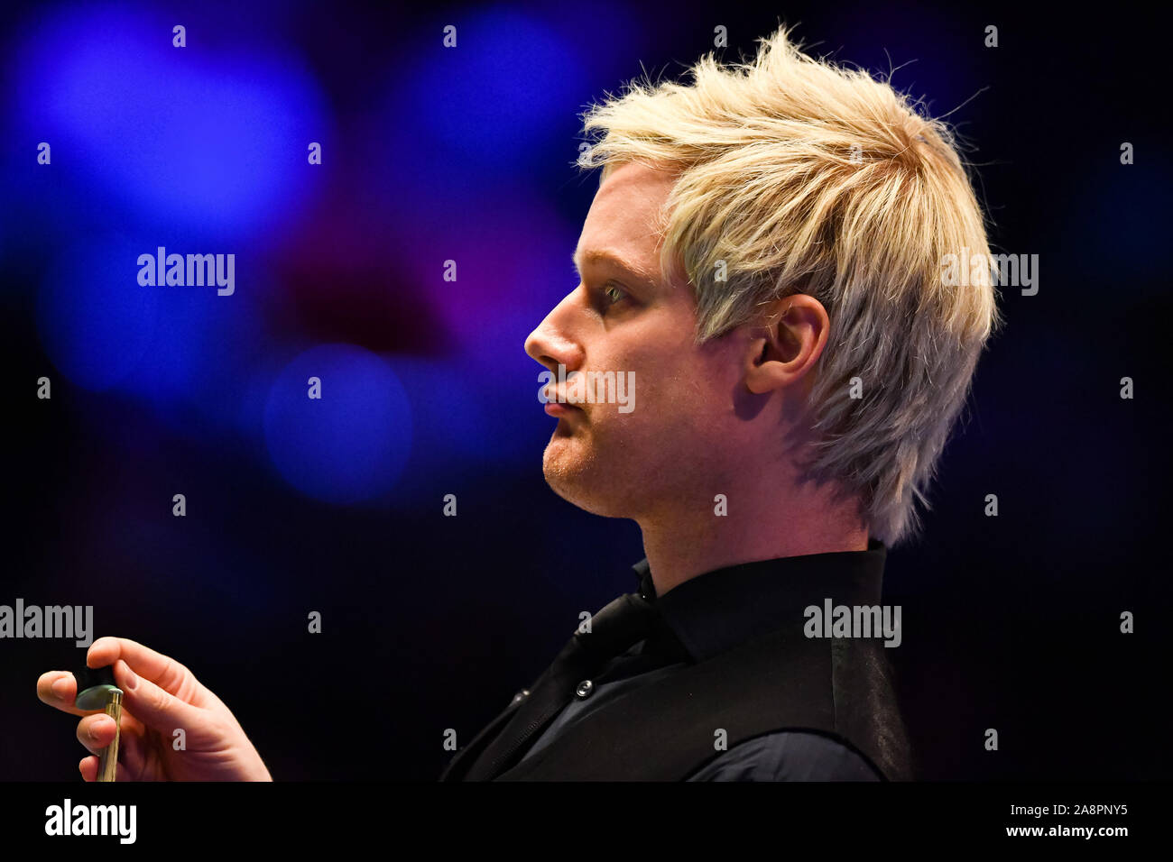 Coventry, UK. 10th Nov, 2019. Judd Trump vs Neil Robertson during Final of 2019 ManBetx Champion of Champions at Ricoh Arena on Sunday, November 10, 2019 in COVENTRY ENGLAND. Credit: Taka G Wu/Alamy Live News Stock Photo