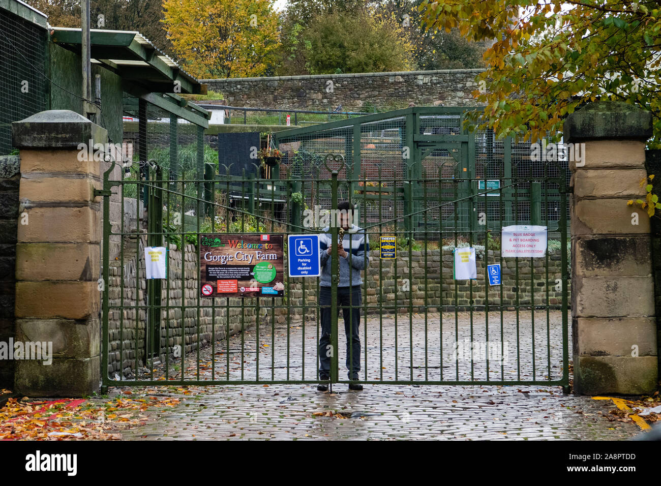 Closure of Gorgie City Farm which has gone into administration. Stock Photo