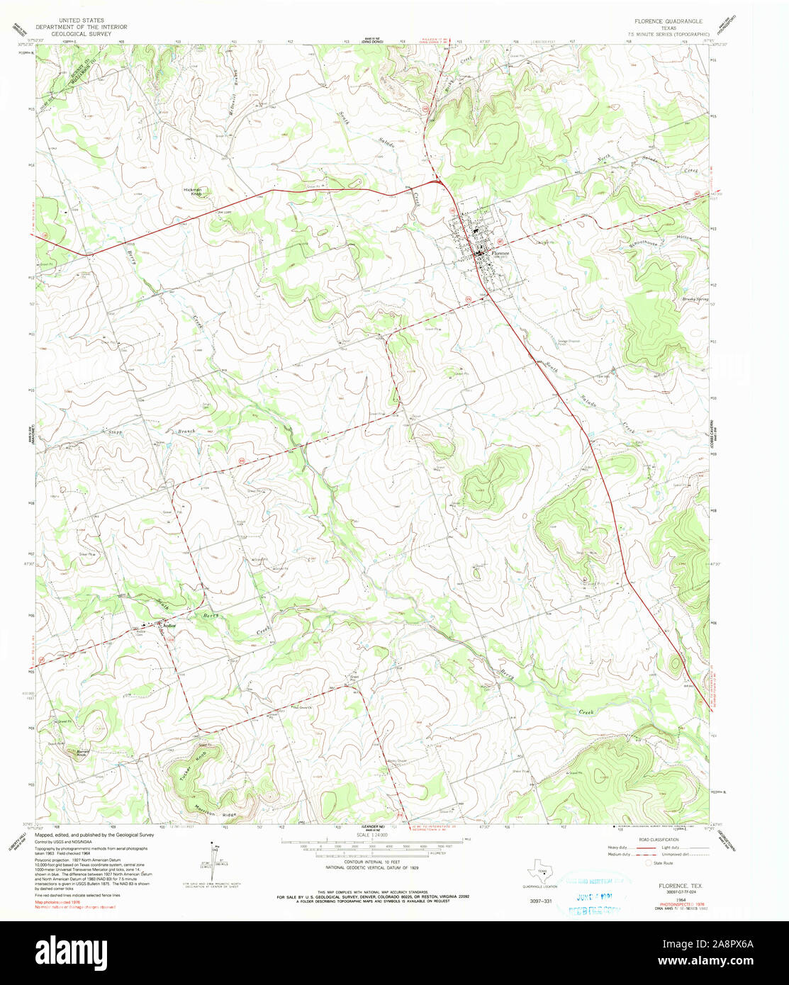 Florence texas map Cut Out Stock Images & Pictures Alamy