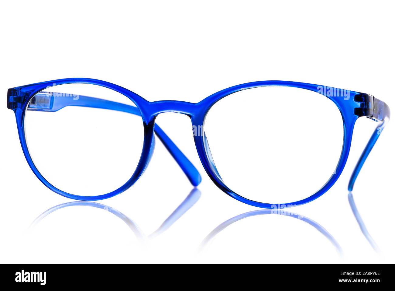Vintage glasses isolated on a white background Stock Photo