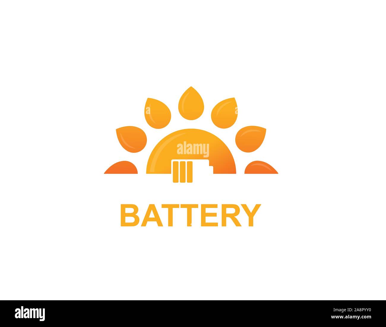 Battery energy sun logo Stock Vector Image & Art - Alamy