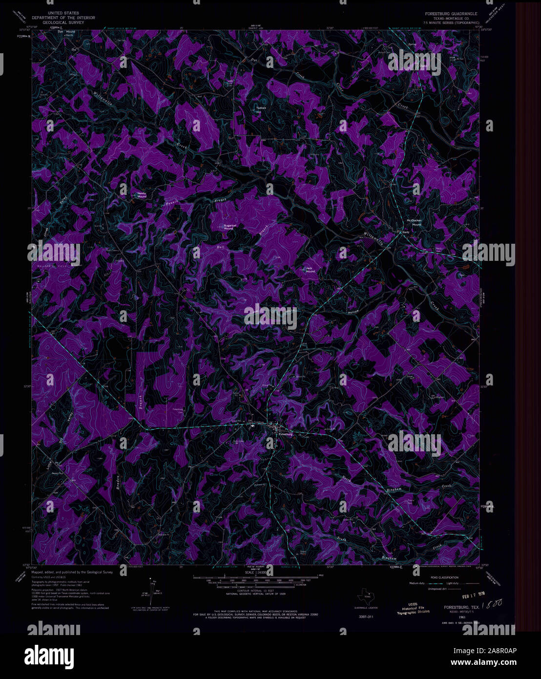 Map of forestburg hires stock photography and images Alamy