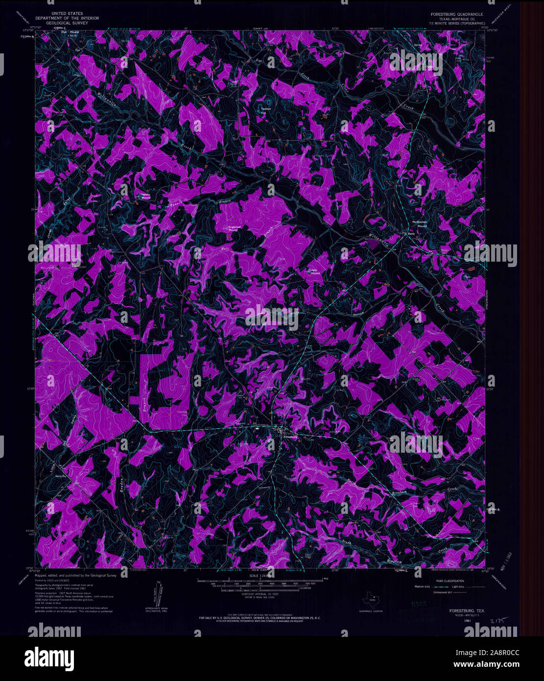 Map of forestburg hires stock photography and images Alamy