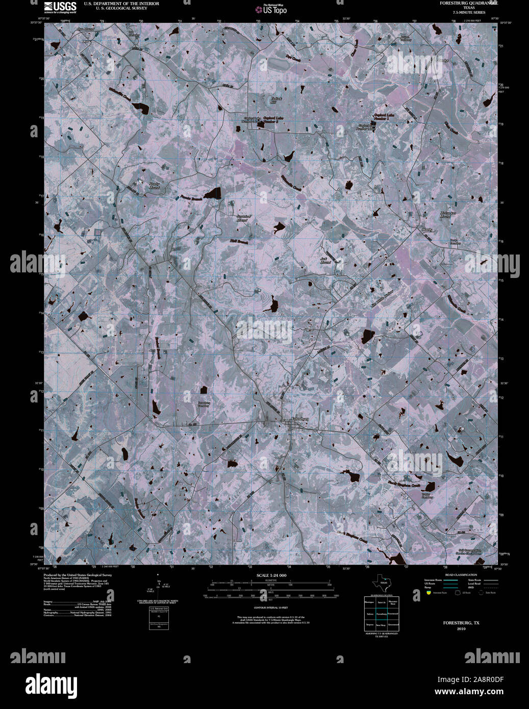 Map of forestburg hires stock photography and images Alamy