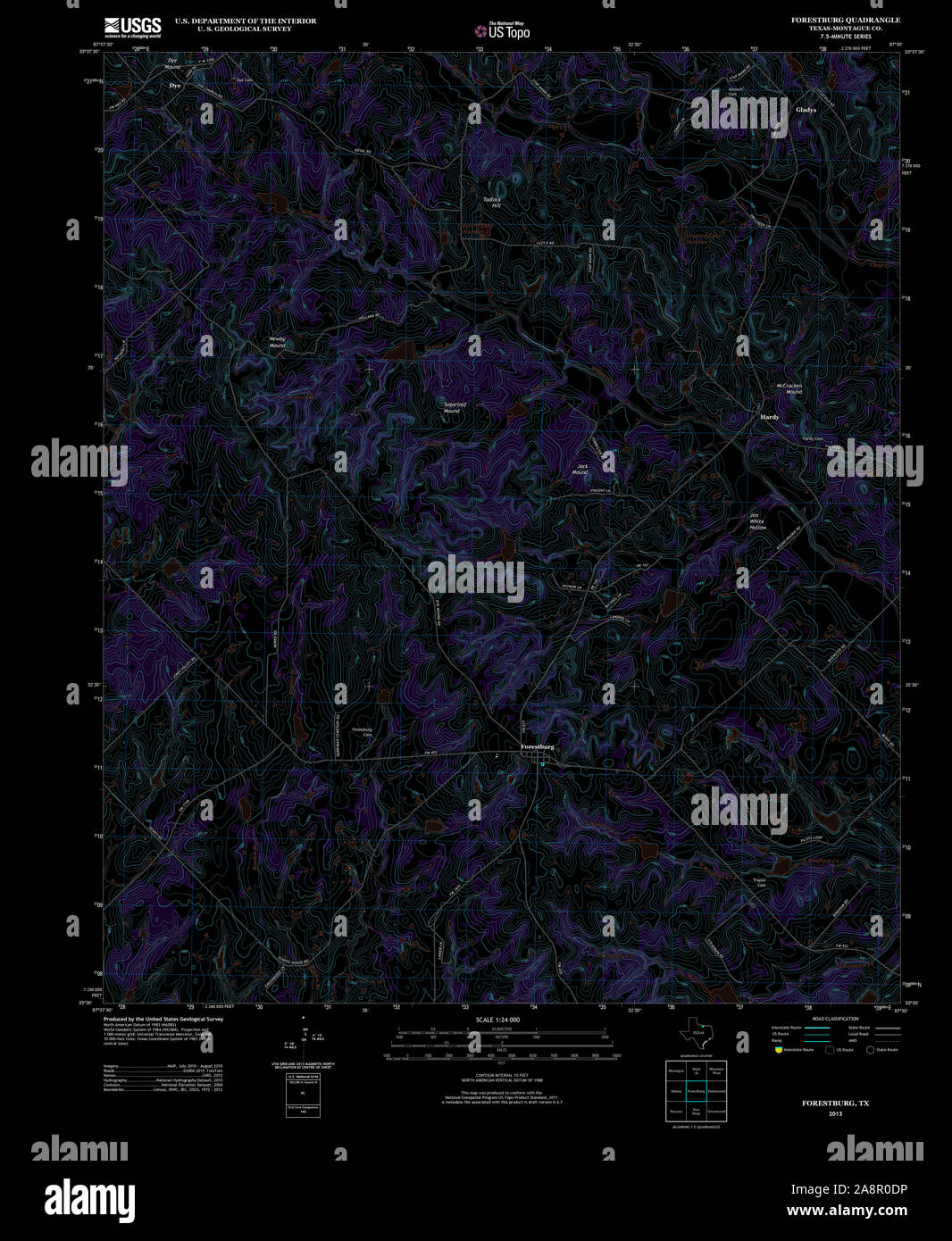 Map of forestburg hires stock photography and images Alamy