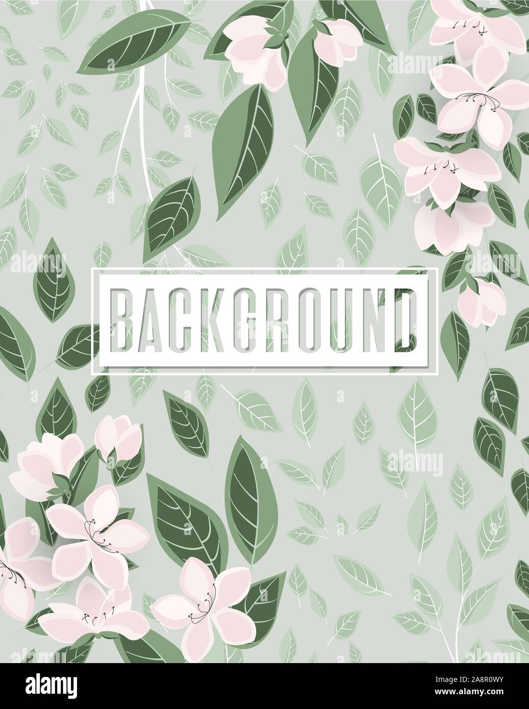 Romantic floral background Stock Vector Image & Art - Alamy