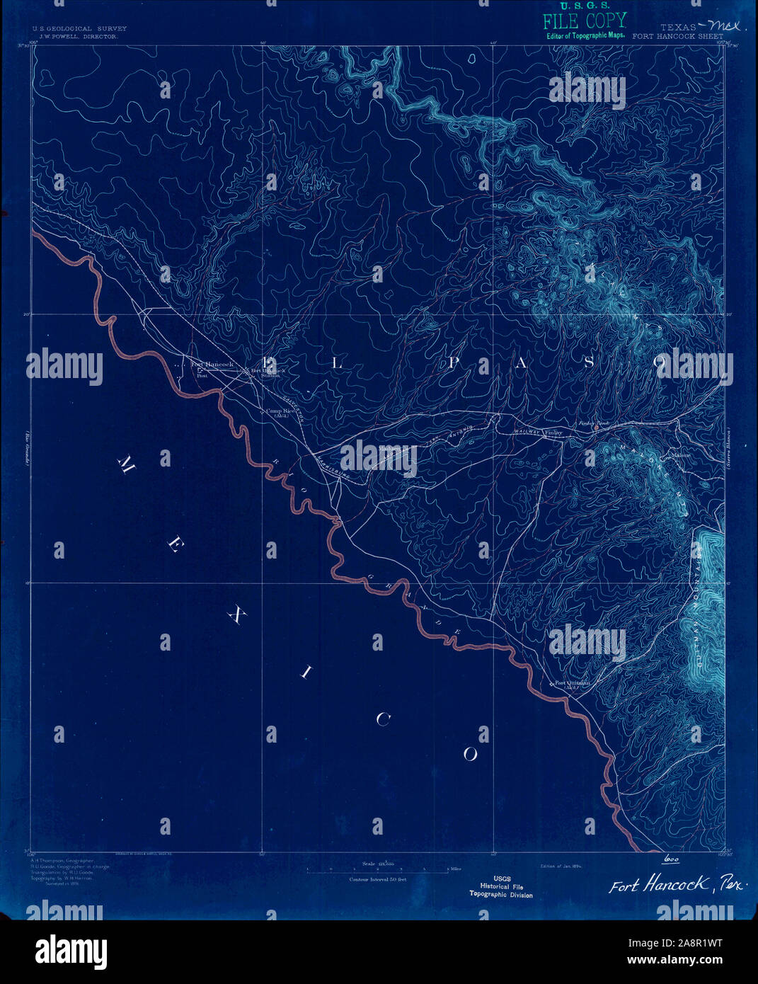 Map of fort hancock texas hires stock photography and images Alamy