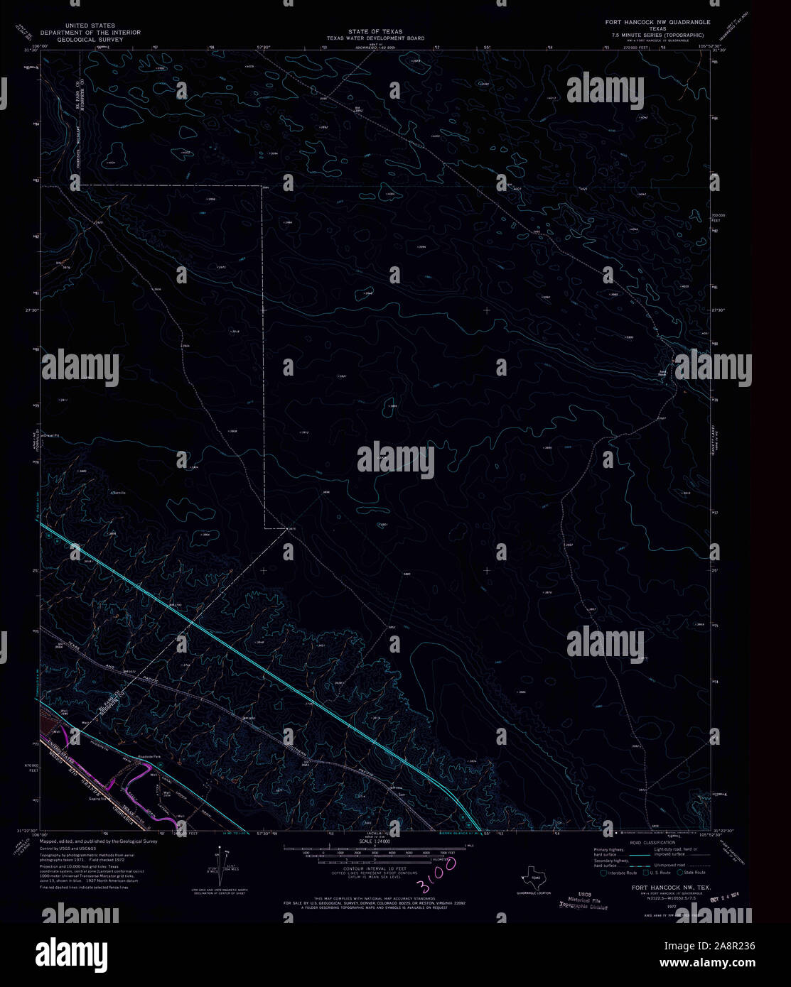 Map of fort hancock hires stock photography and images Alamy