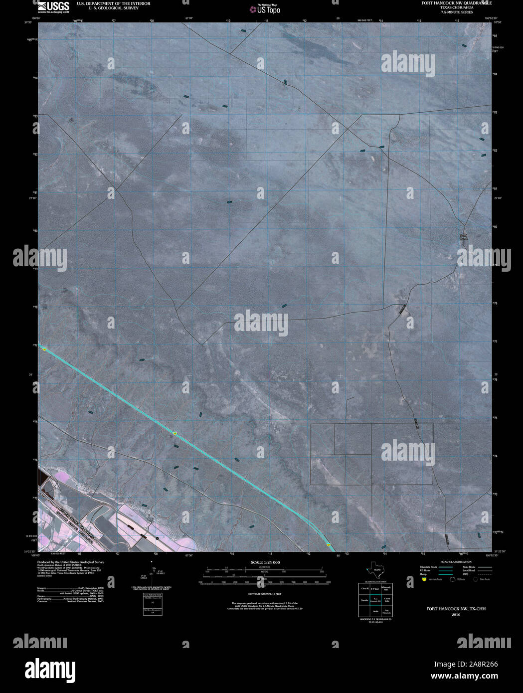 Map of fort hancock hires stock photography and images Alamy