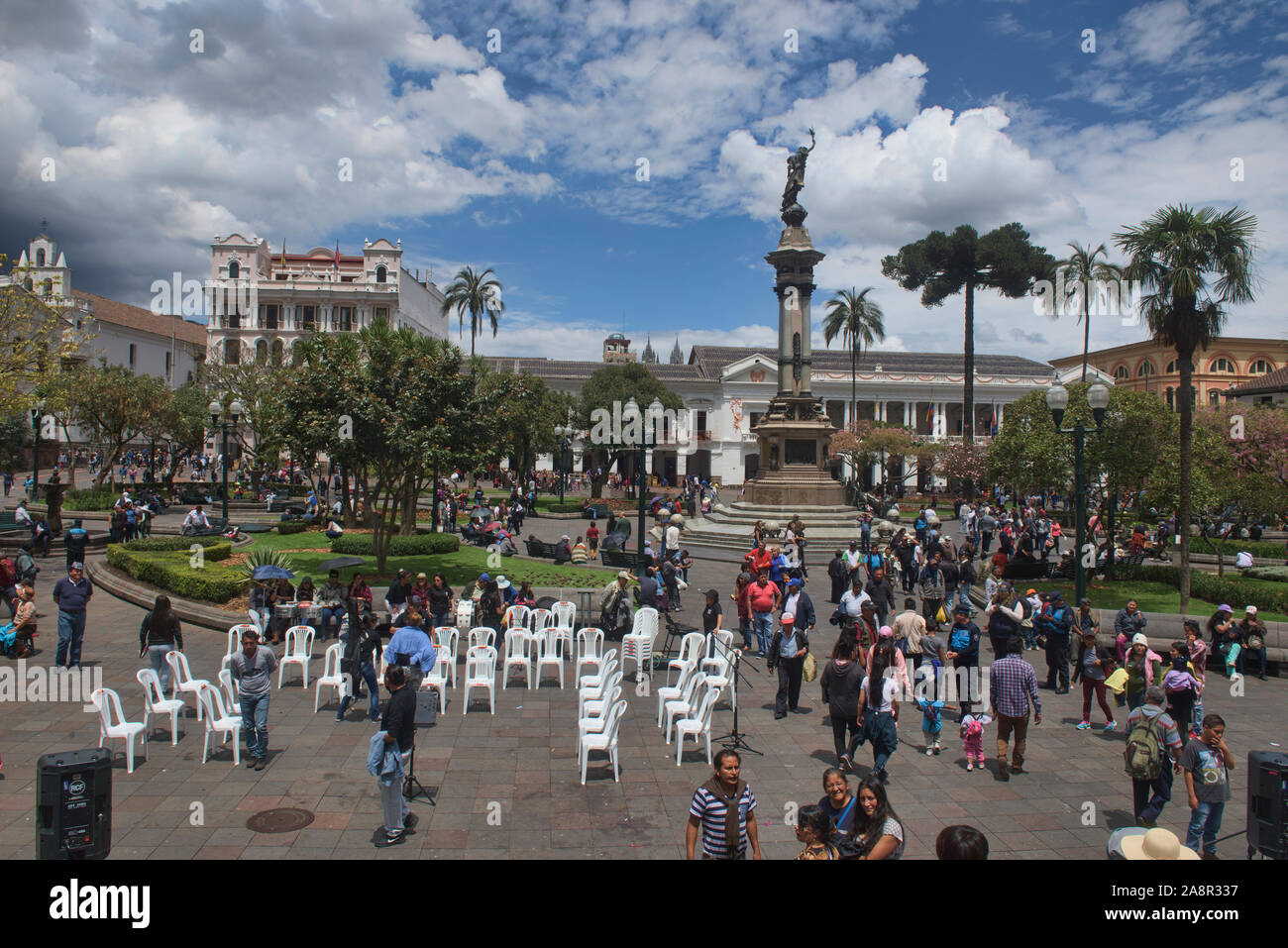 Plaza Grande (Independence Square), the heart of Old Town Quito
