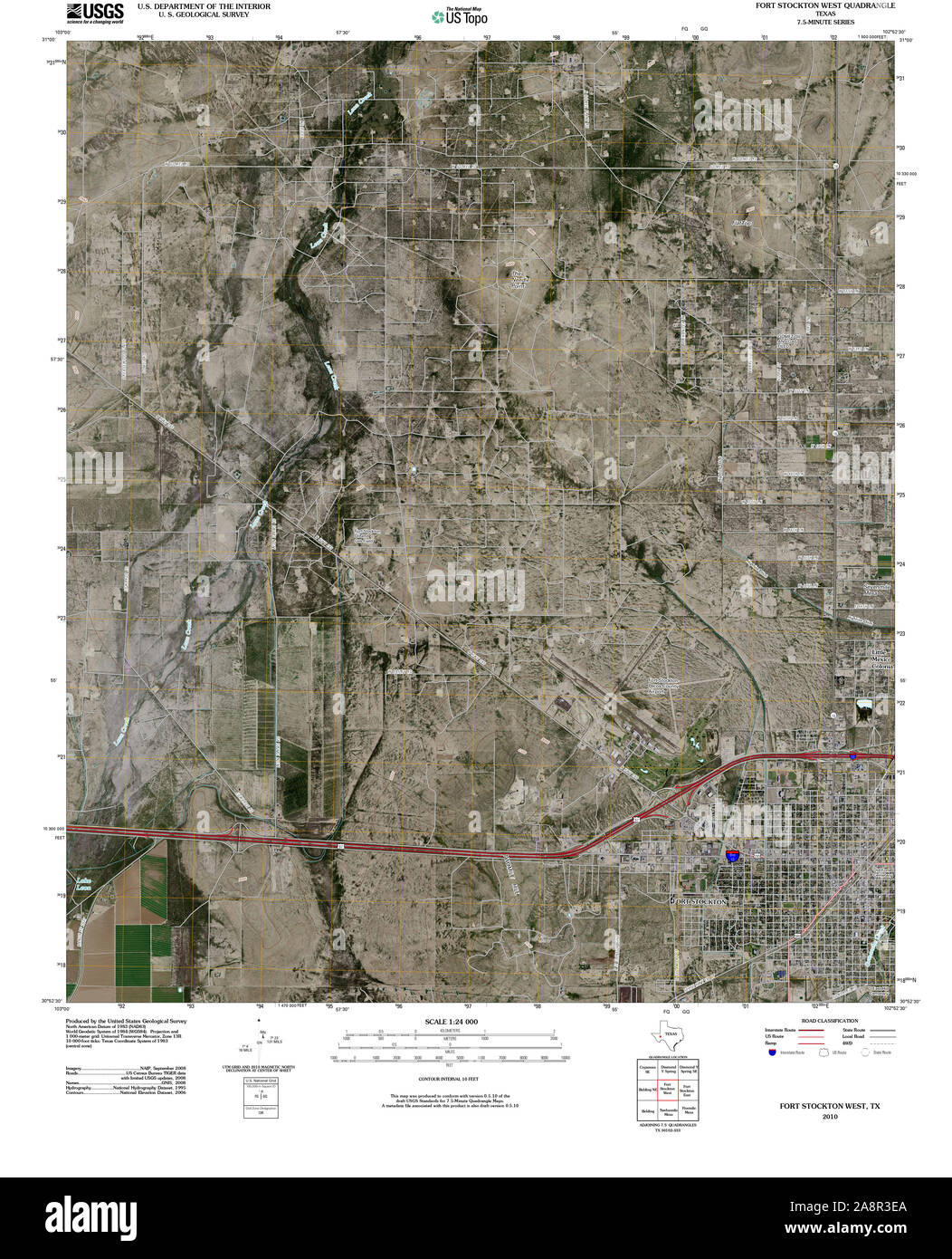 Map of fort stockton hires stock photography and images Alamy