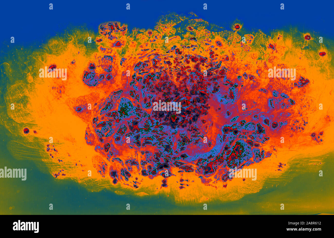Coffe slowly dissolve in the hot water Stock Photo Alamy