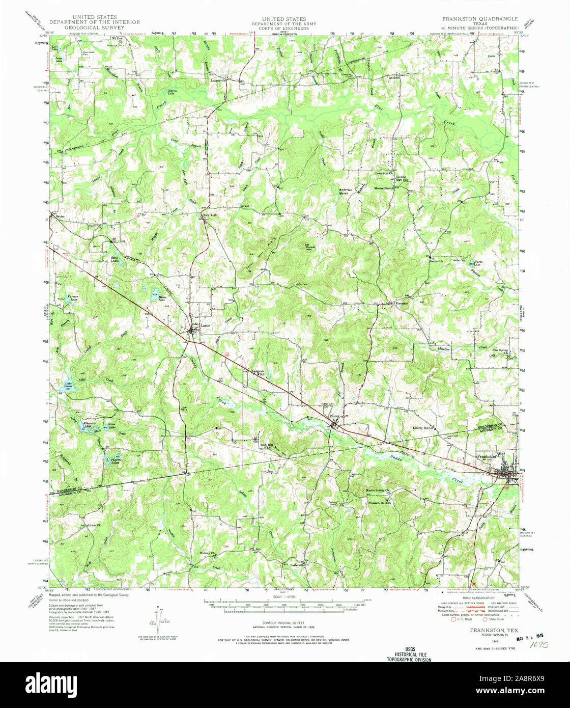 Frankston texas map hires stock photography and images Alamy