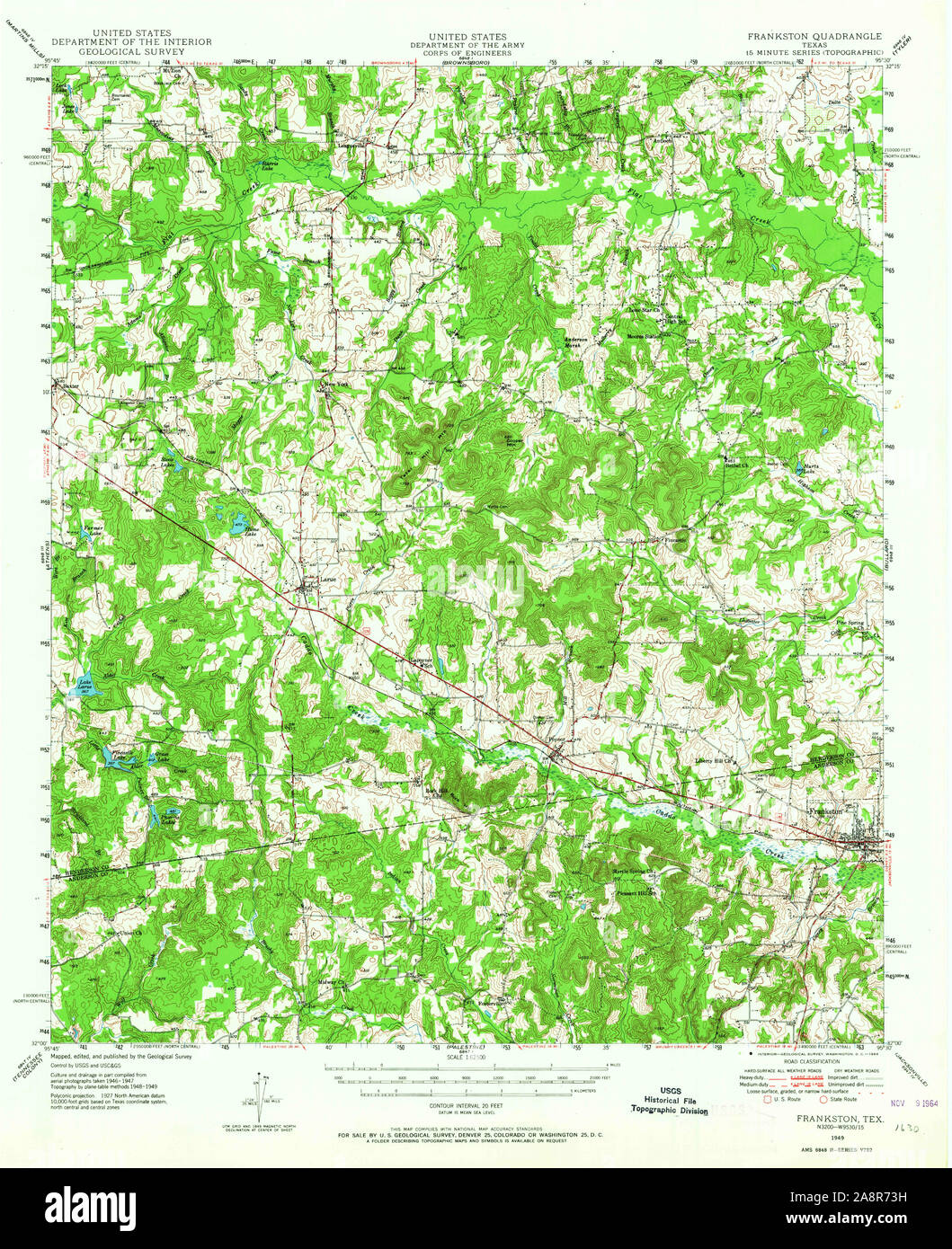 Map of frankston texas hires stock photography and images Alamy