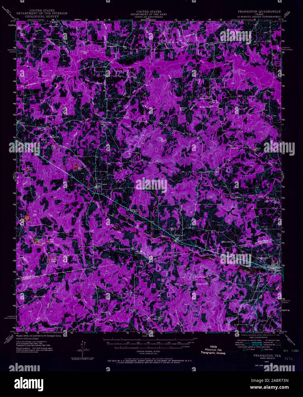 Map of frankston texas hires stock photography and images Alamy