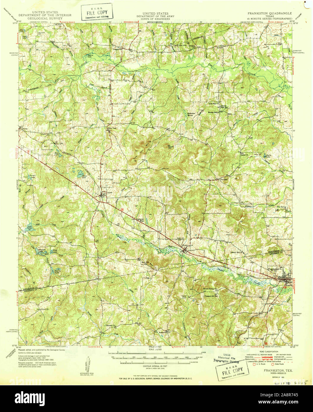 Map of frankston texas hires stock photography and images Alamy