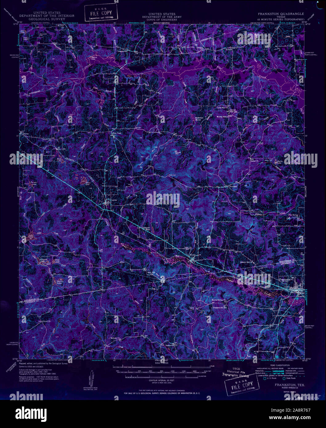 Frankston texas map hires stock photography and images Alamy