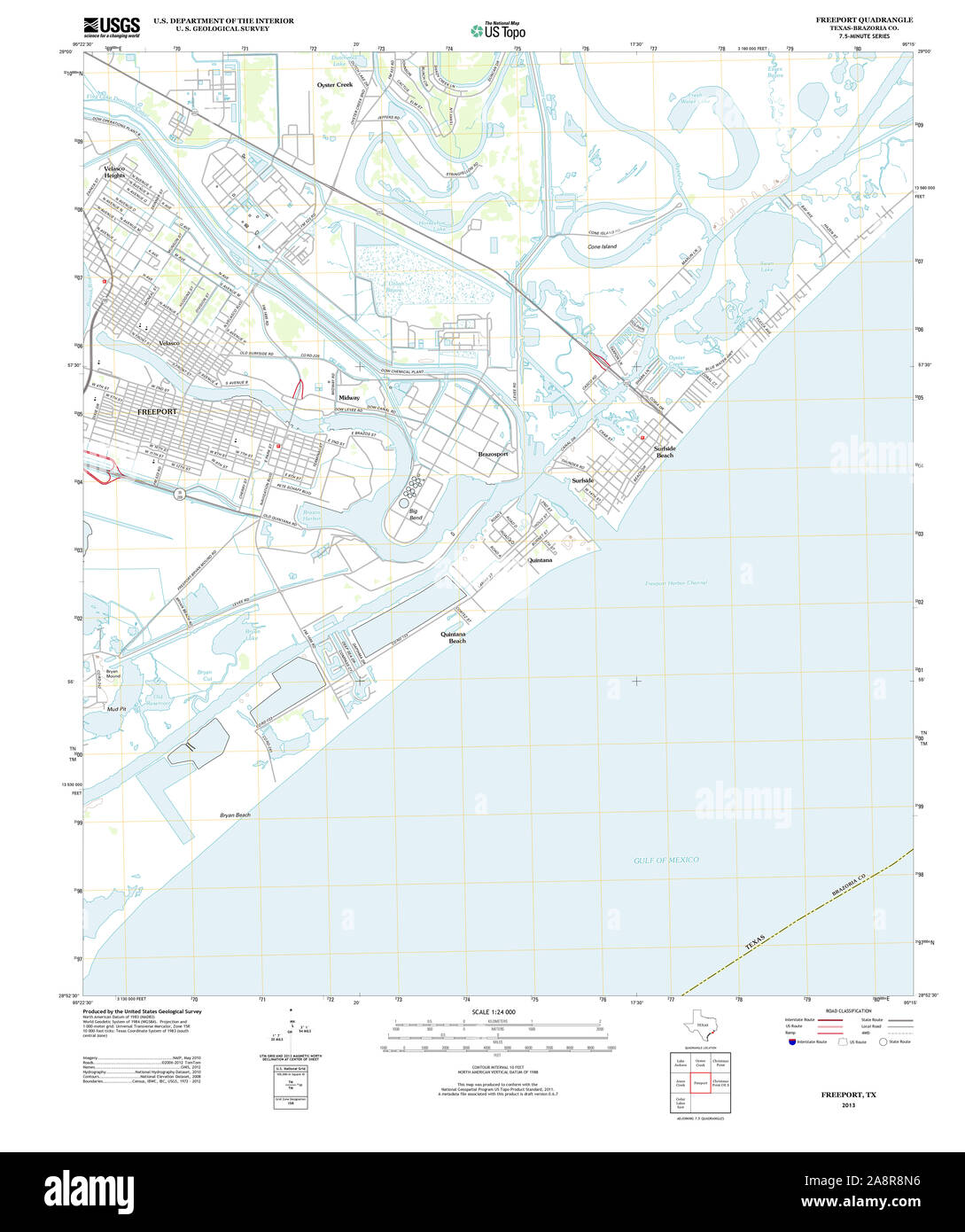 Map Of Freeport Texas