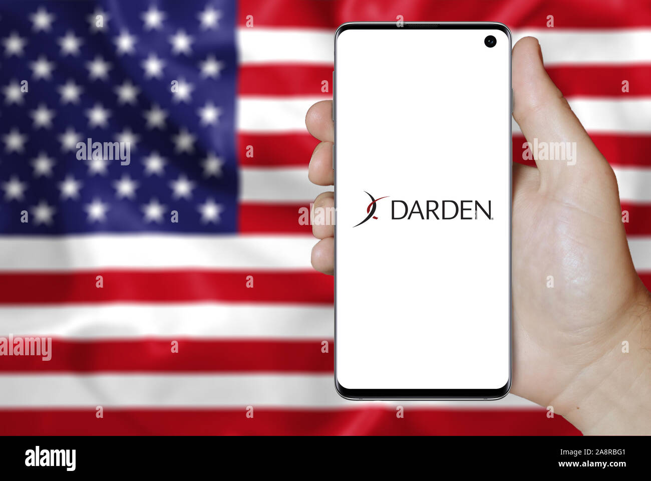 Logo Of Public Company Darden Restaurants Displayed On A Smartphone ...