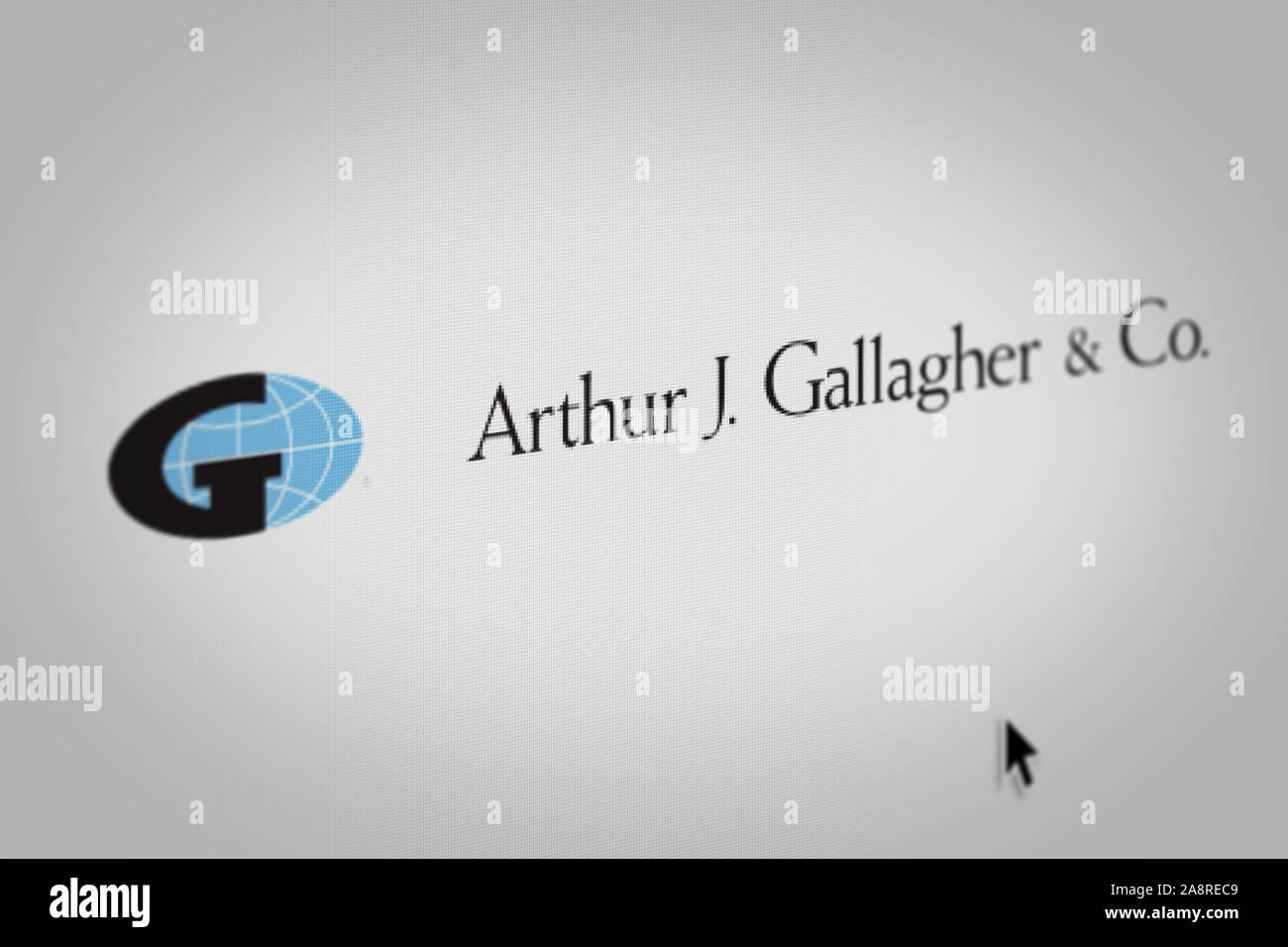 Logo of the public company Arthur J. Gallagher & Co. displayed on a