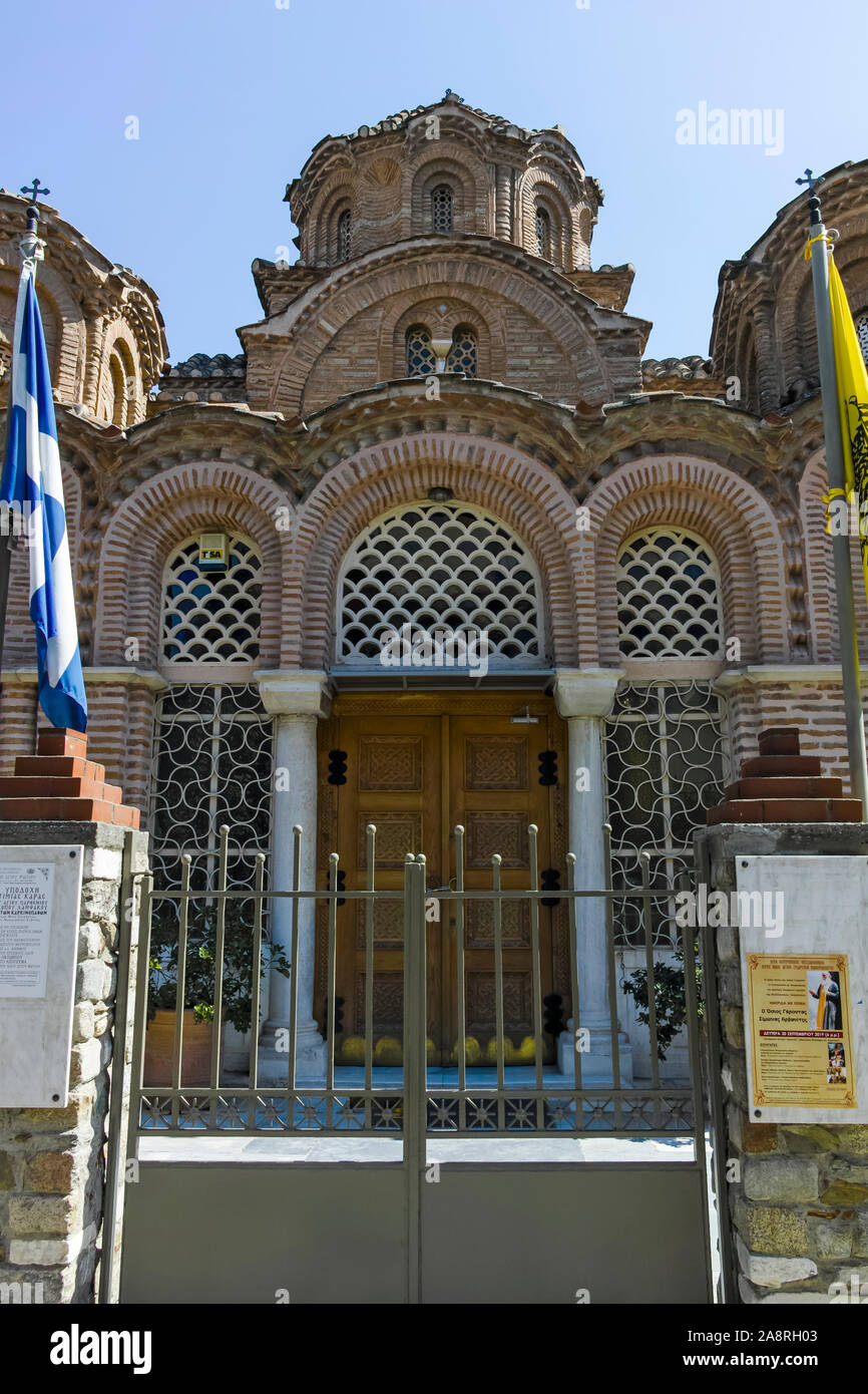 THESSALONIKI, GREECE SEPTEMBER 22, 2019 Ancient Byzantine Church of