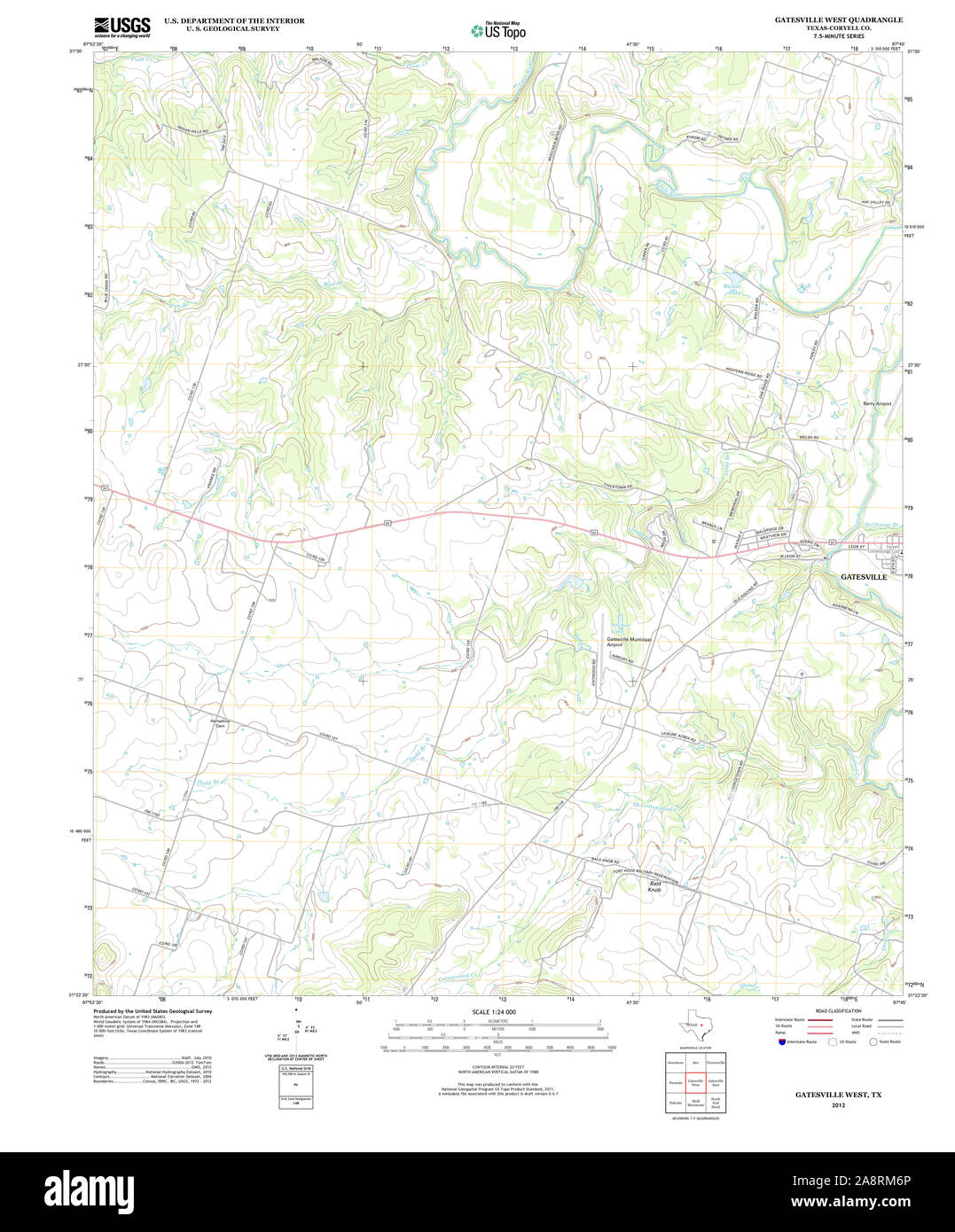 Map of gatesville texas Cut Out Stock Images & Pictures Alamy