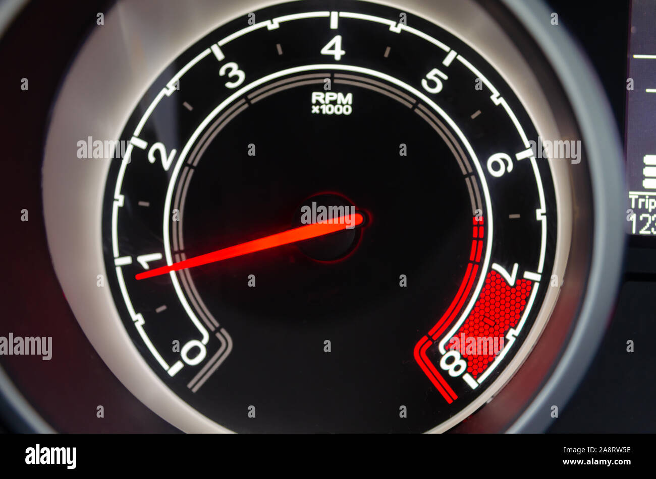 Details of Modern digital speedometer car Stock Photo Alamy