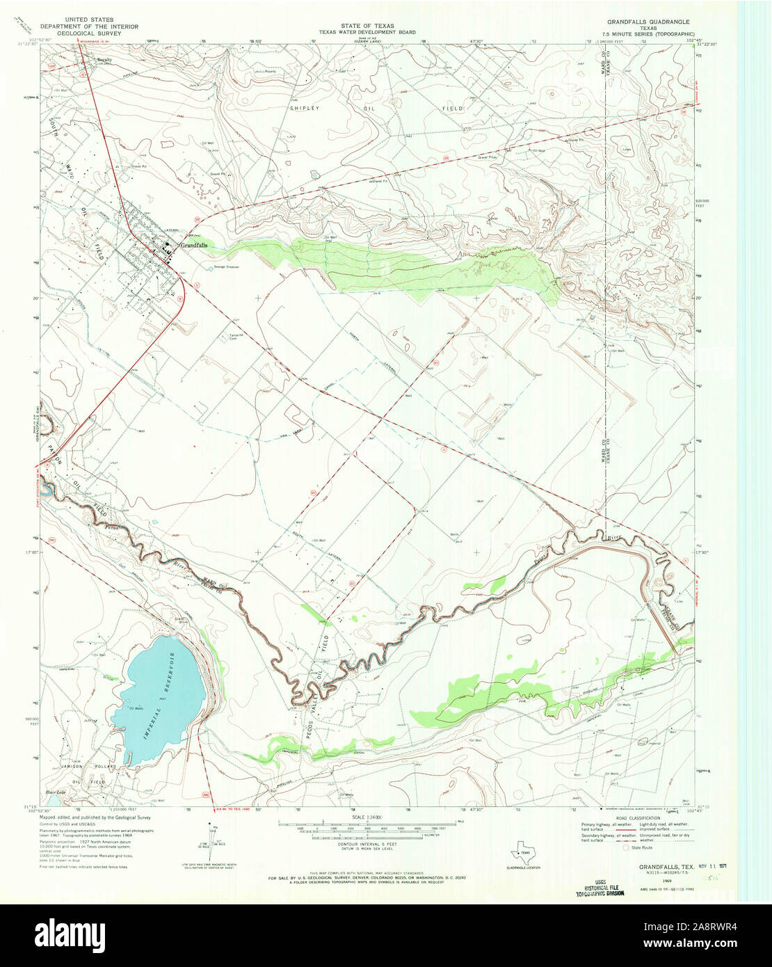 Map of grandfalls hires stock photography and images Alamy