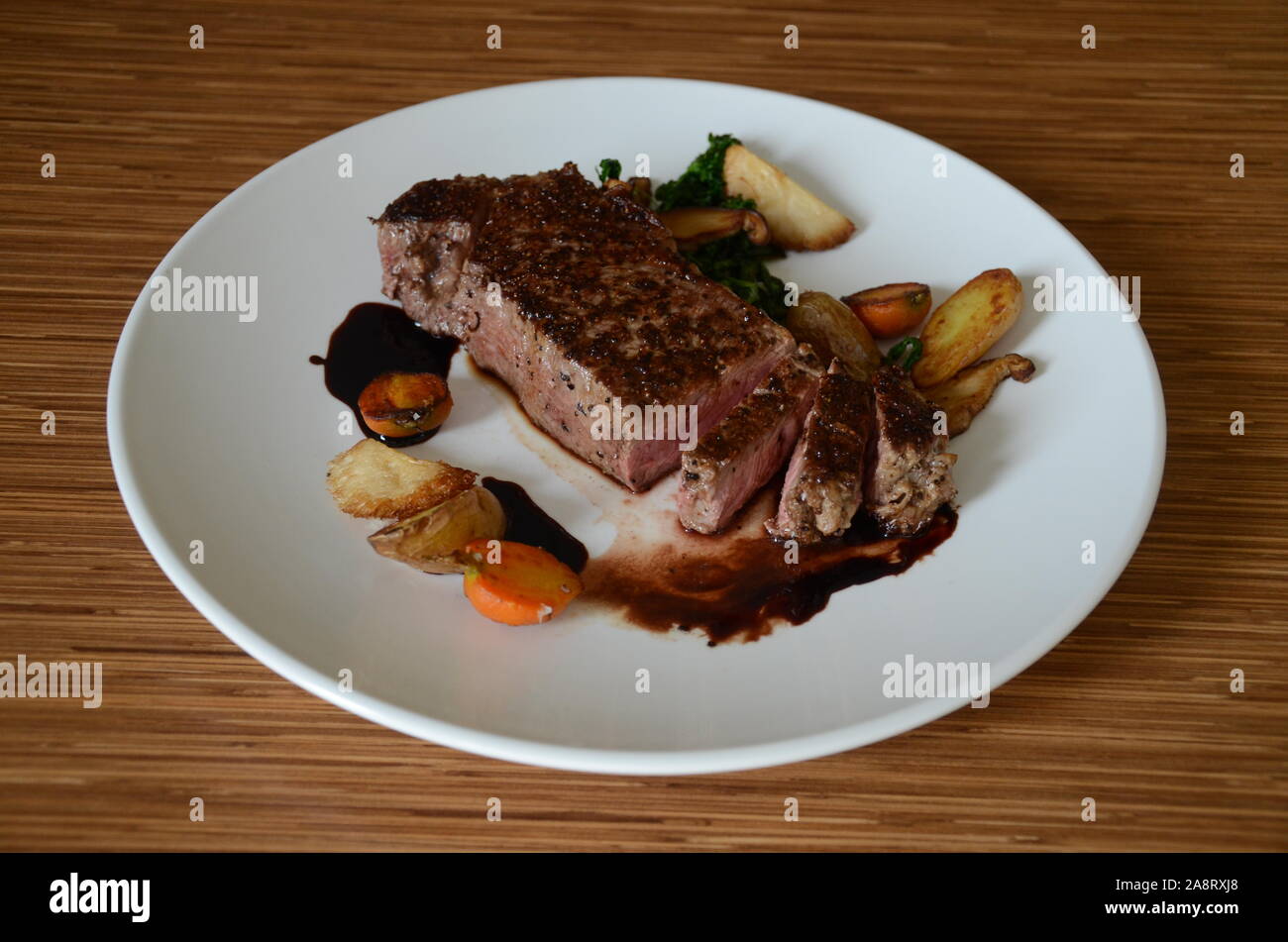 Plated steak dinner hires stock photography and images Alamy