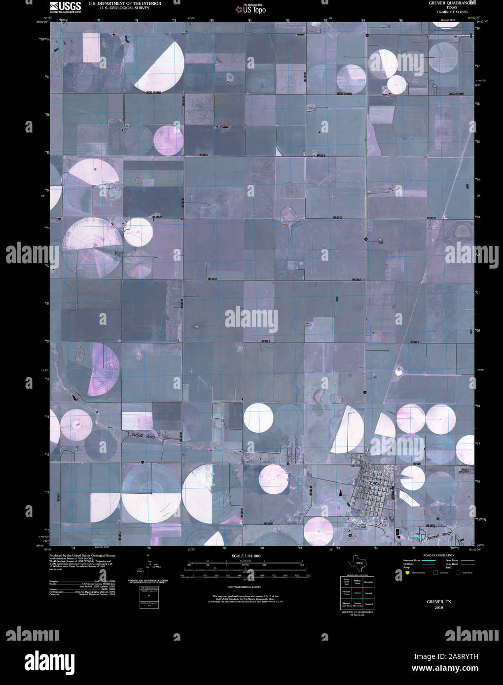 Gruver texas map hires stock photography and images Alamy