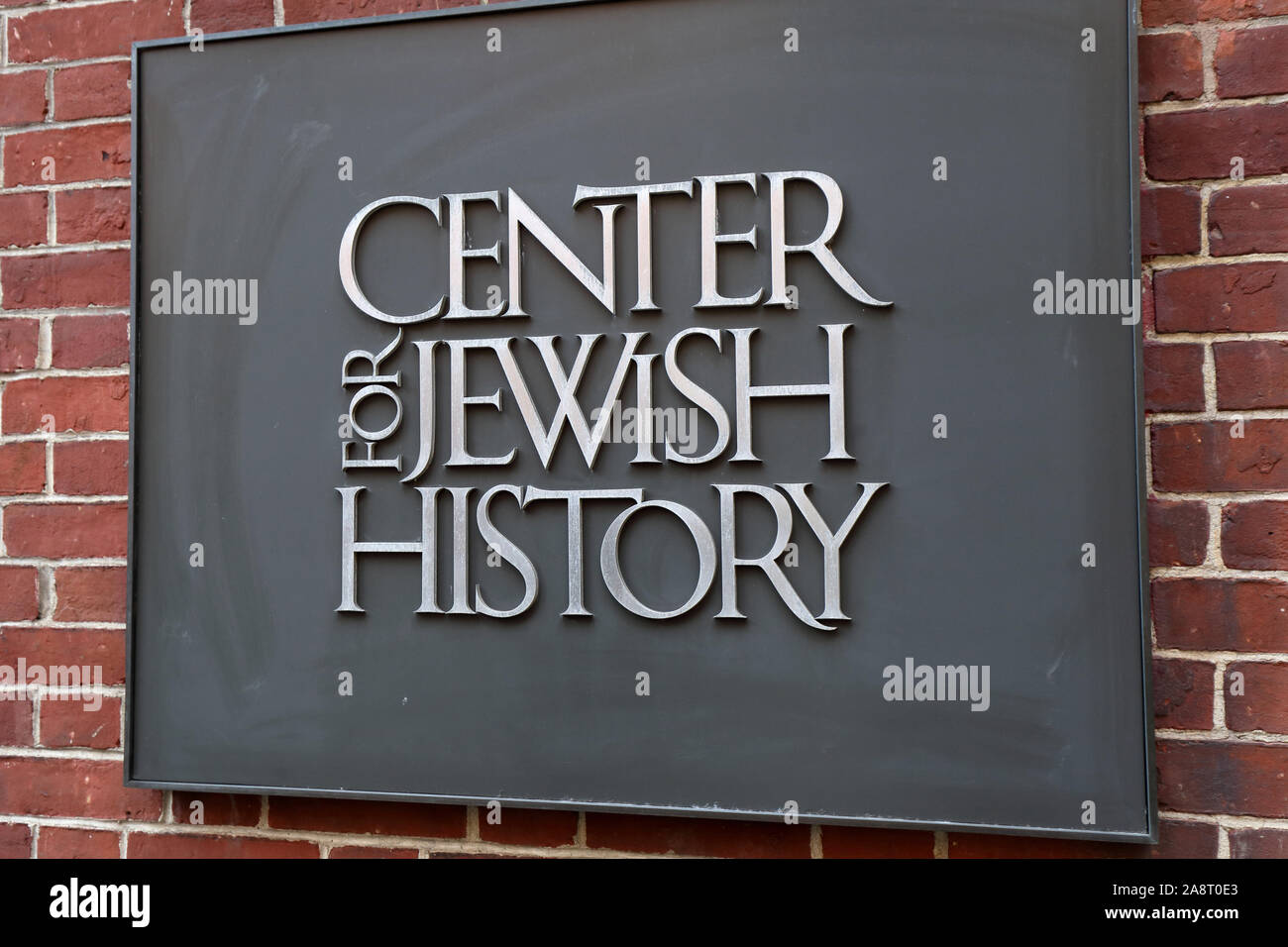 Center for Jewish History, 15 West 16th Street, New York, NY.  exterior of a Yiddish research center, and theater in Manhattan. Stock Photo