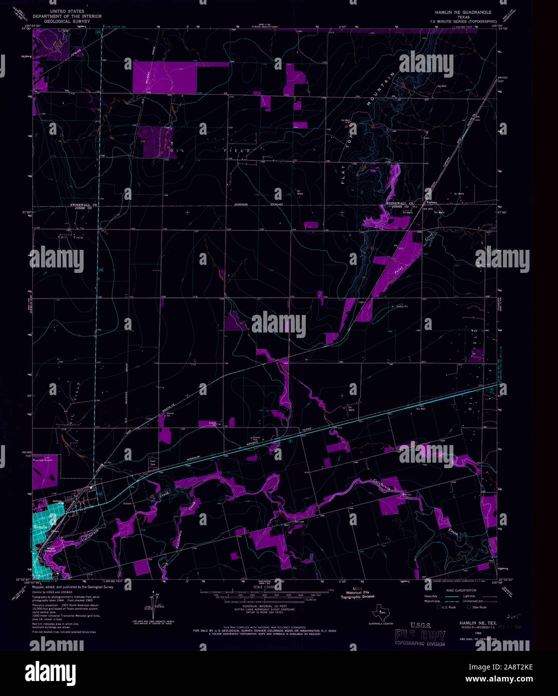 Map of hamlin texas hires stock photography and images Alamy