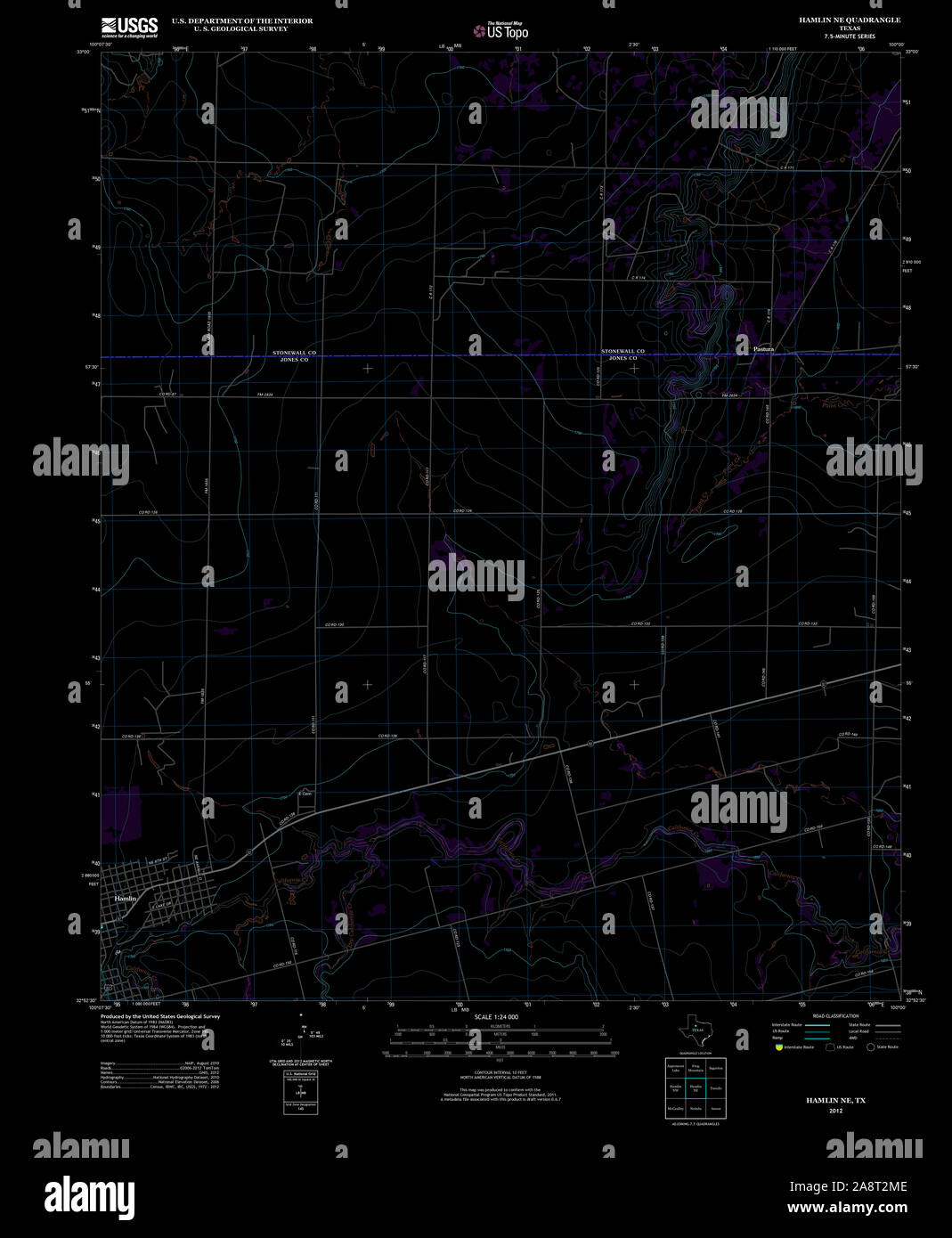 Map of hamlin texas hires stock photography and images Alamy
