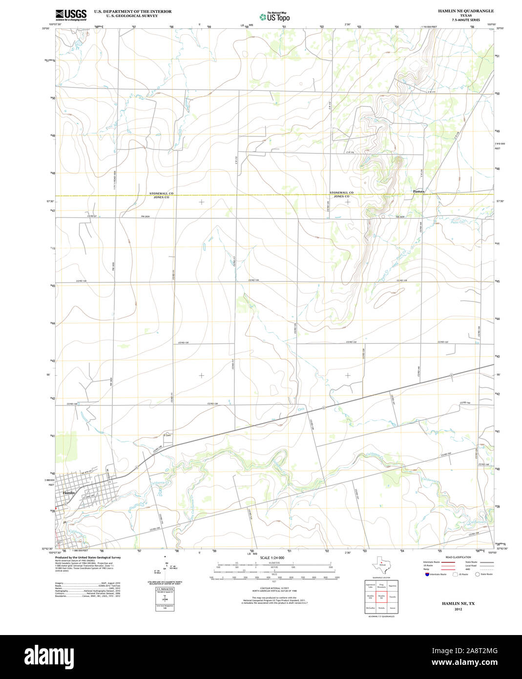Map of hamlin texas Cut Out Stock Images & Pictures Alamy