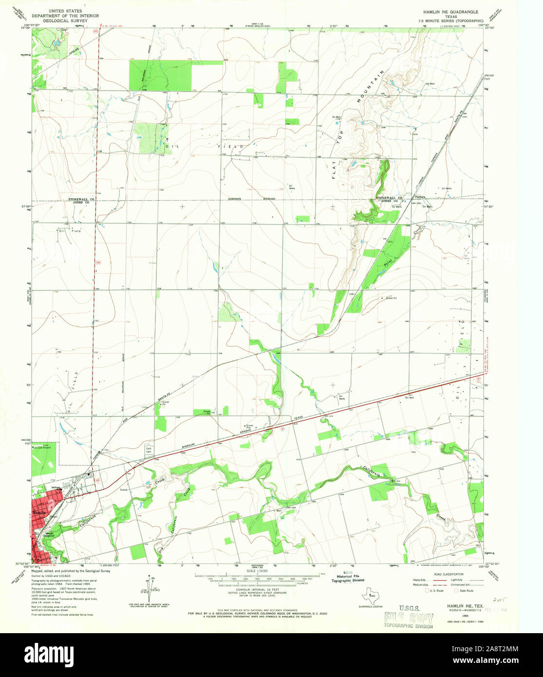 Hamlin texas map hires stock photography and images Alamy
