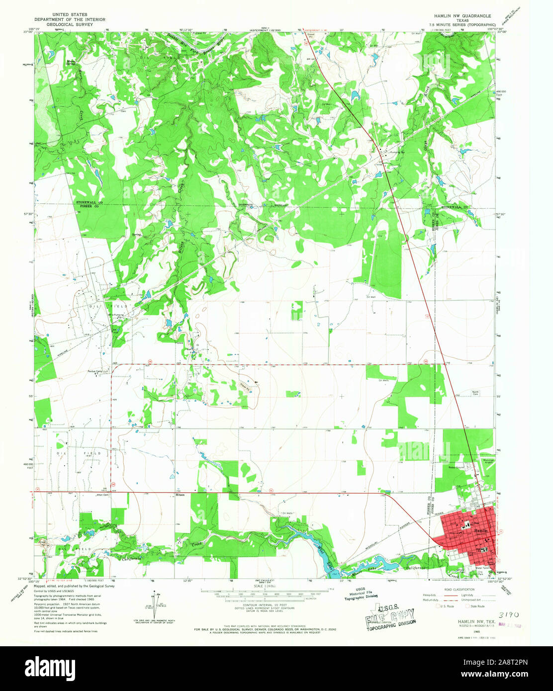 Map of hamlin texas hires stock photography and images Alamy