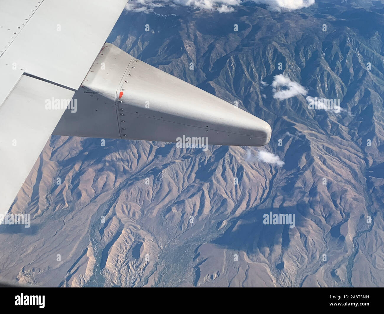 aerial view of Phoenix, Arizona - San Tan Mountain Stock Photo